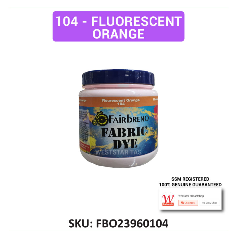 Fairbreno Fabric Dye 300gm (Can be painted and printed, silkscreen, stamp, stencilling)