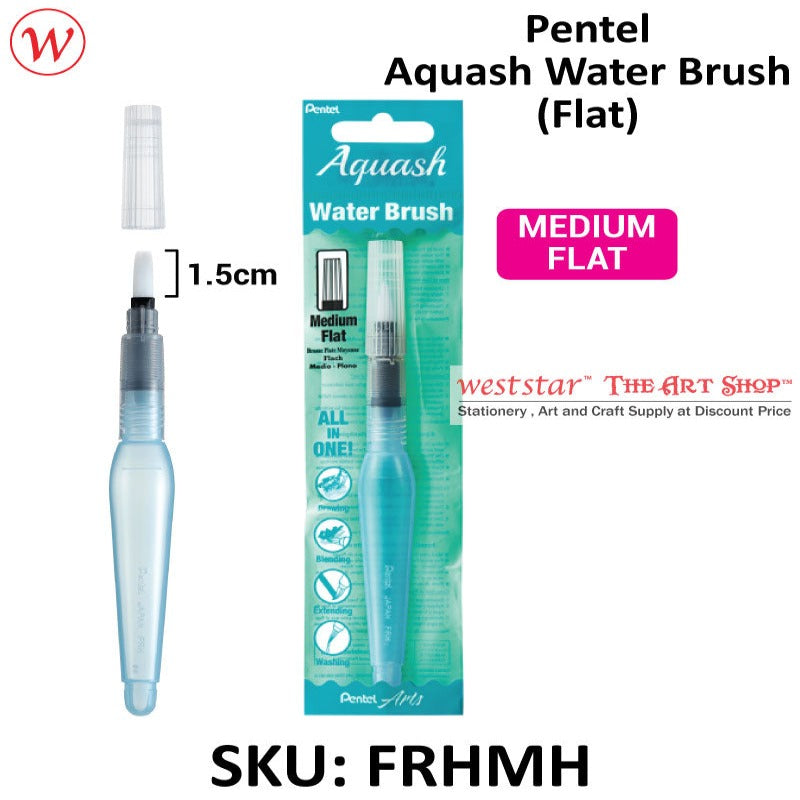 Pentel Aquash Water Brush , Waterbrush | ROUND / FLAT