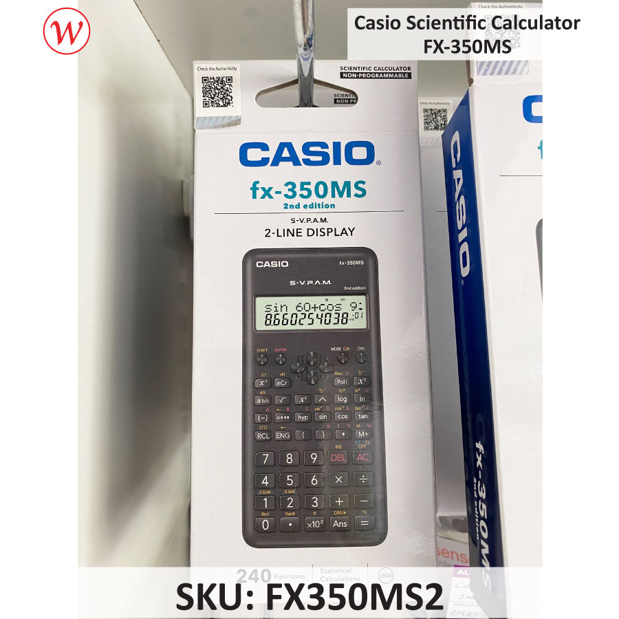 Casio Scientific Calculator - 2nd Edition (Non-programmable) | FX350MS