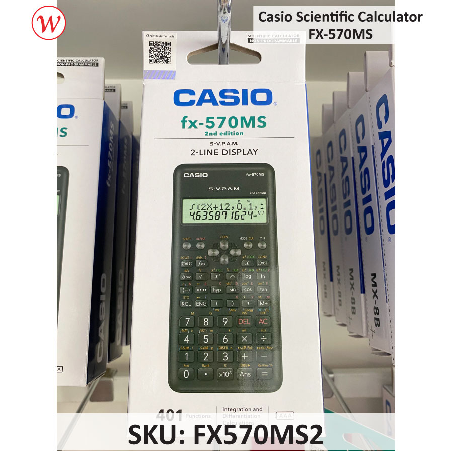 Casio Scientific Calculator (Non-programmable) | FX-570MS