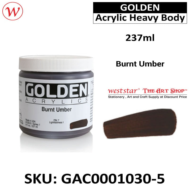 Golden Acrylic Heavy Body | (237ml)