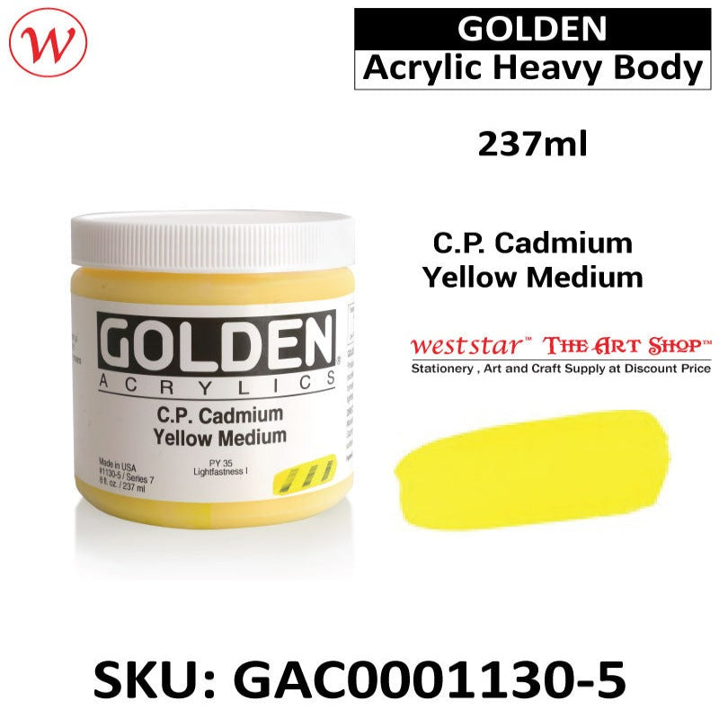Golden Acrylic Heavy Body | (237ml)
