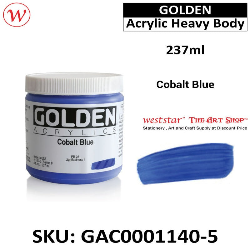 Golden Acrylic Heavy Body | (237ml)
