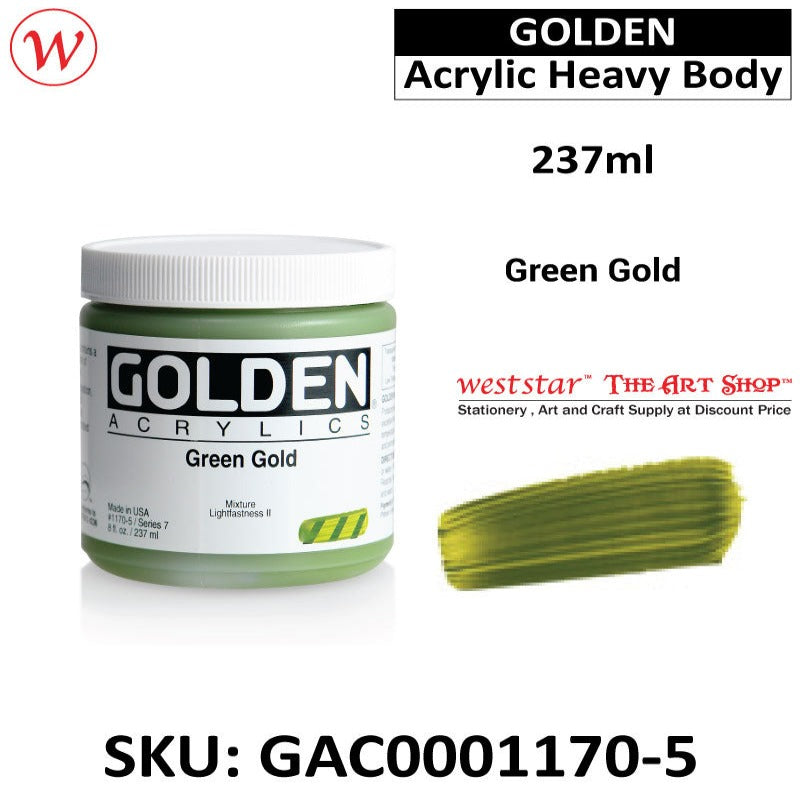 Golden Acrylic Heavy Body | (237ml)