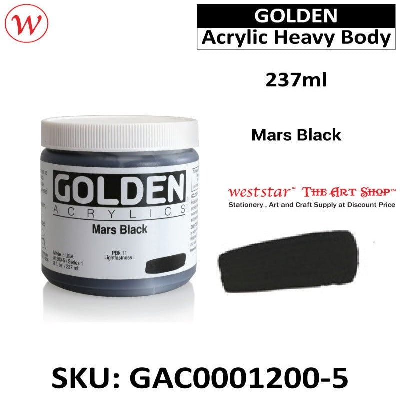 Golden Acrylic Heavy Body | (237ml)