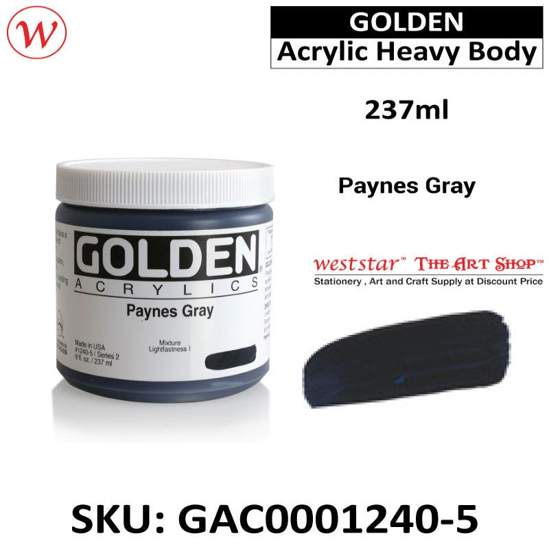 Golden Acrylic Heavy Body | (237ml)