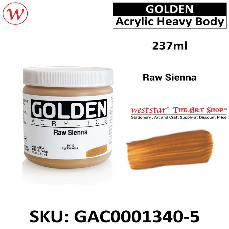 Golden Acrylic Heavy Body | (237ml)