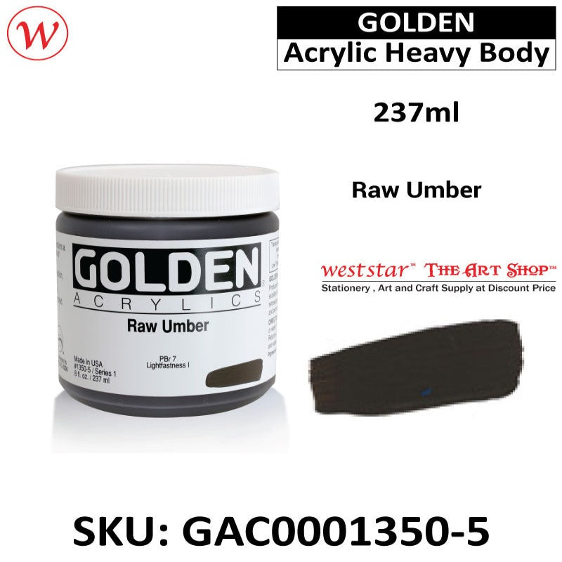 Golden Acrylic Heavy Body | (237ml)
