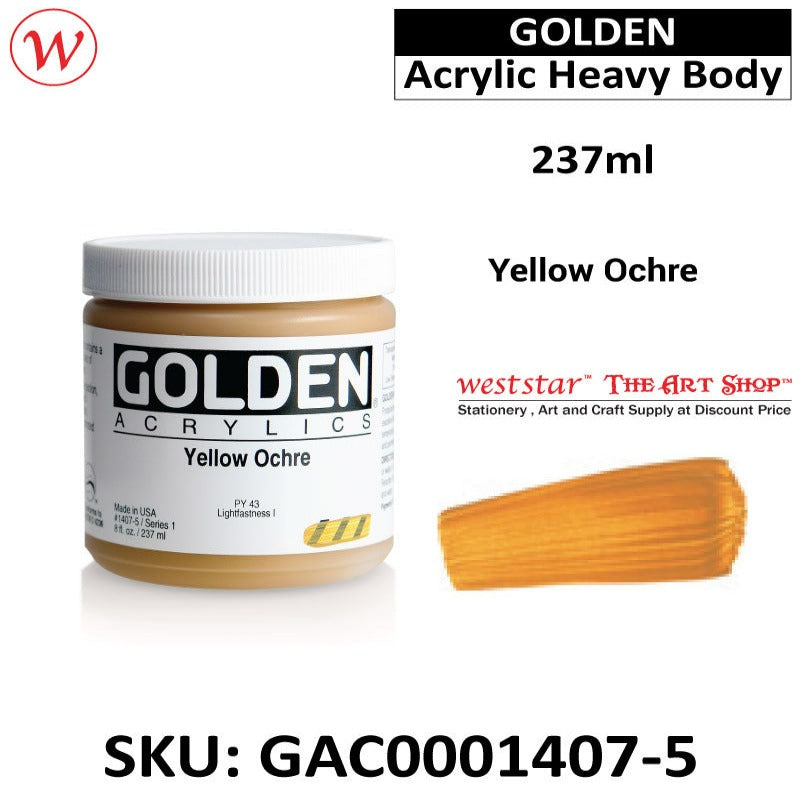 Golden Acrylic Heavy Body | (237ml)