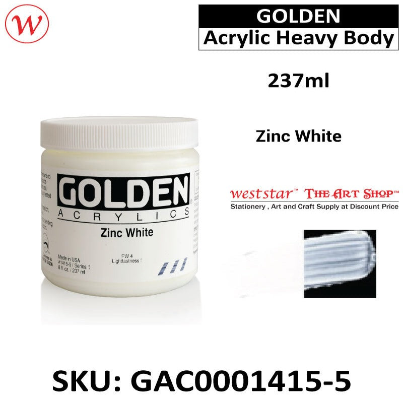 Golden Acrylic Heavy Body | (237ml)