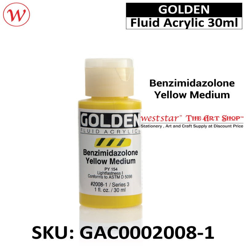 Golden Fluid Acrylic Color | 30ml