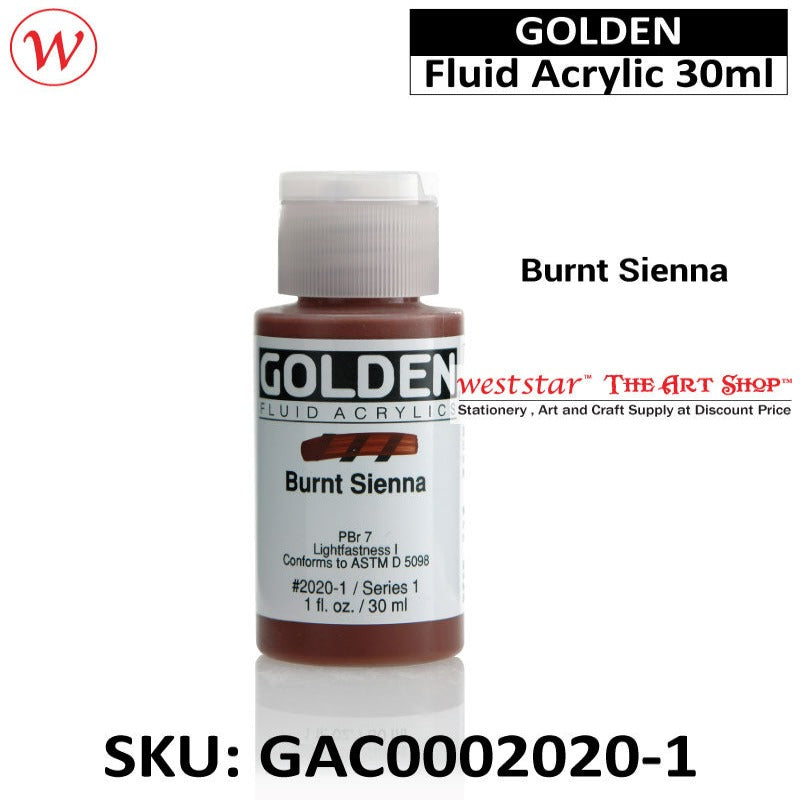 Golden Fluid Acrylic Color | 30ml
