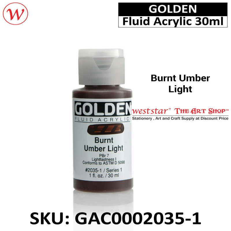 Golden Fluid Acrylic Color | 30ml