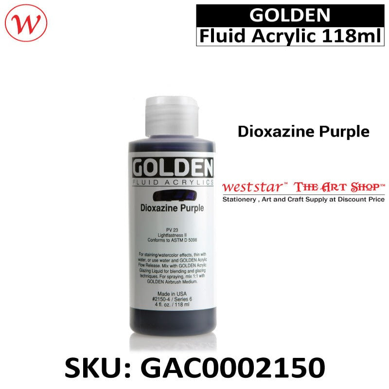 Golden Fluid Acrylic Color, Acrylic Paint | 118ml