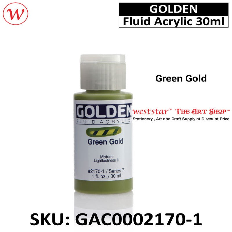 Golden Fluid Acrylic Color | 30ml