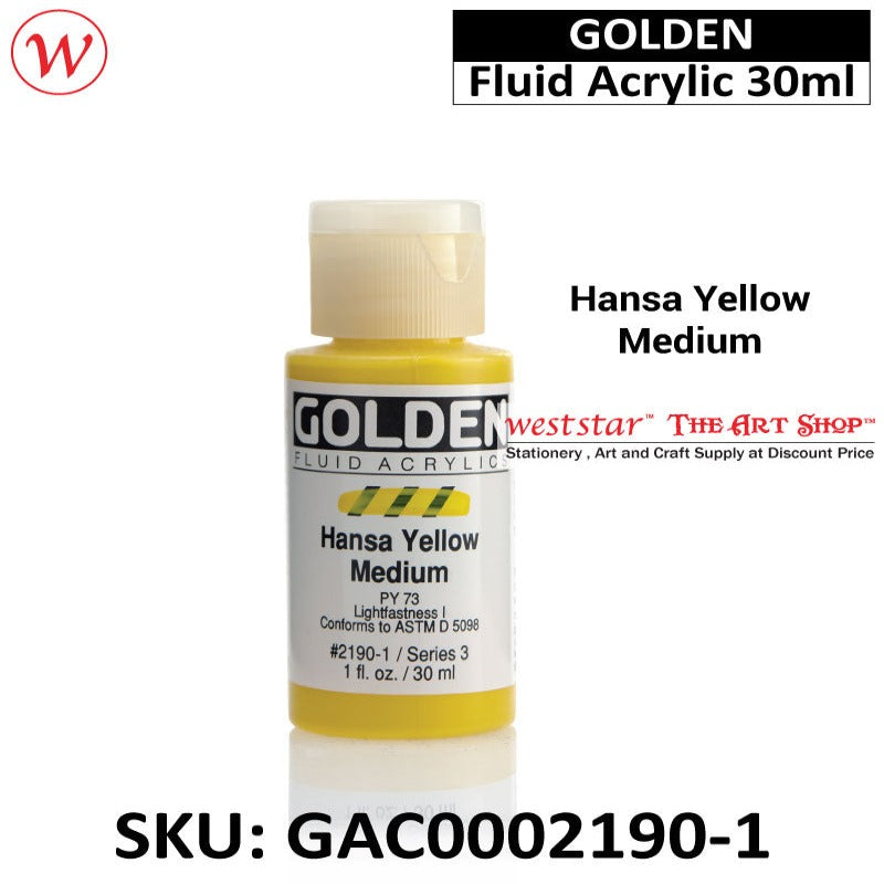 Golden Fluid Acrylic Color | 30ml