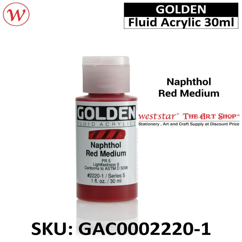 Golden Fluid Acrylic Color | 30ml