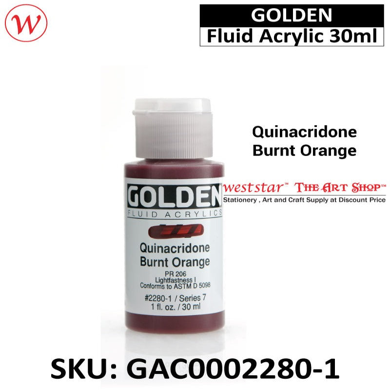 Golden Fluid Acrylic Color | 30ml
