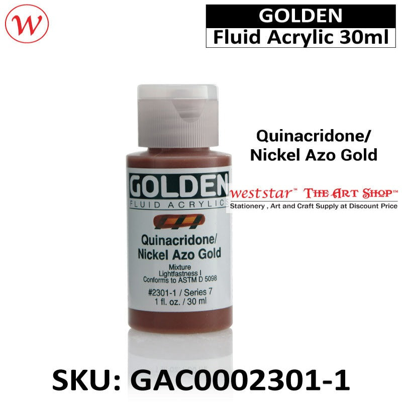 Golden Fluid Acrylic Color | 30ml