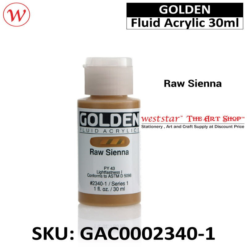 Golden Fluid Acrylic Color | 30ml