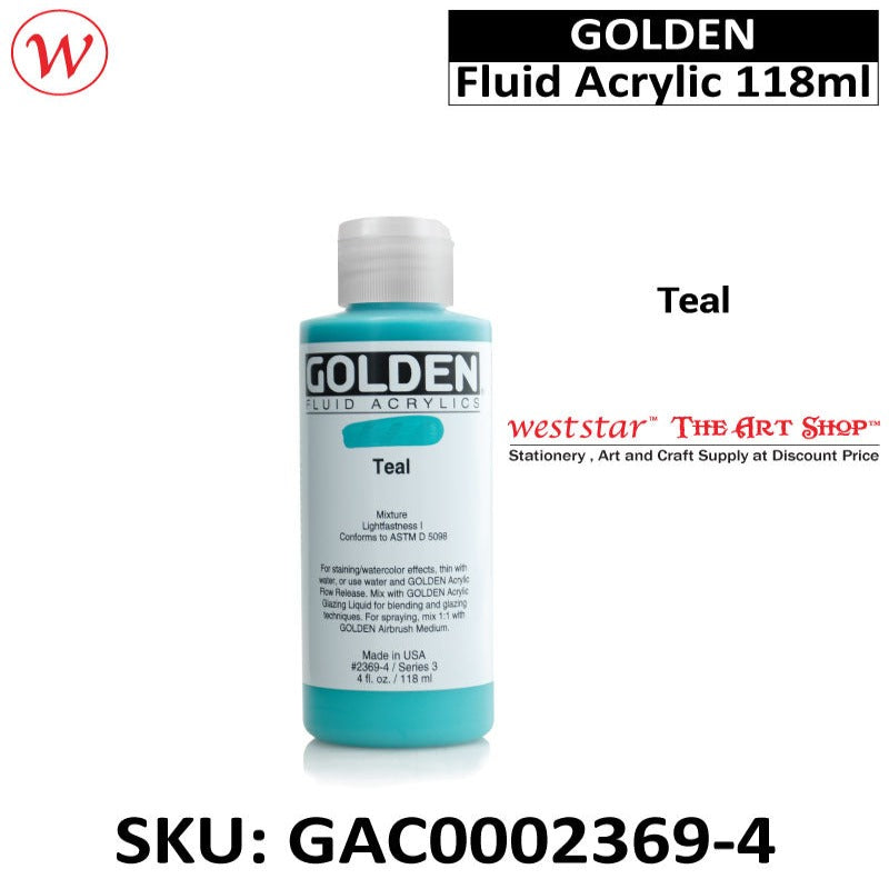 Golden Fluid Acrylic Color, Acrylic Paint | 118ml