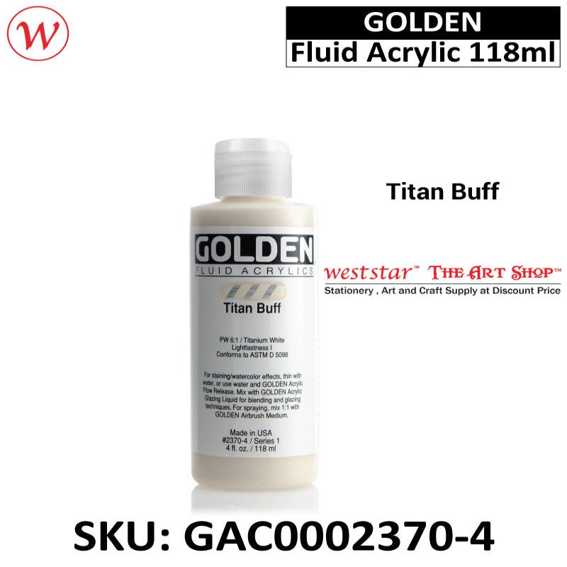 Golden Fluid Acrylic Color, Acrylic Paint | 118ml