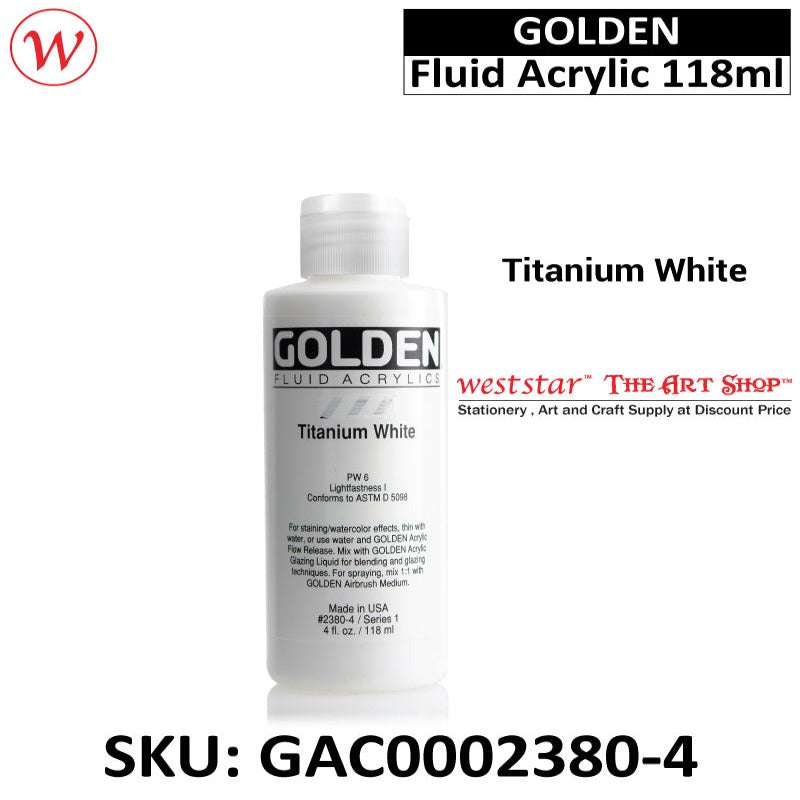 Golden Fluid Acrylic Color, Acrylic Paint | 118ml