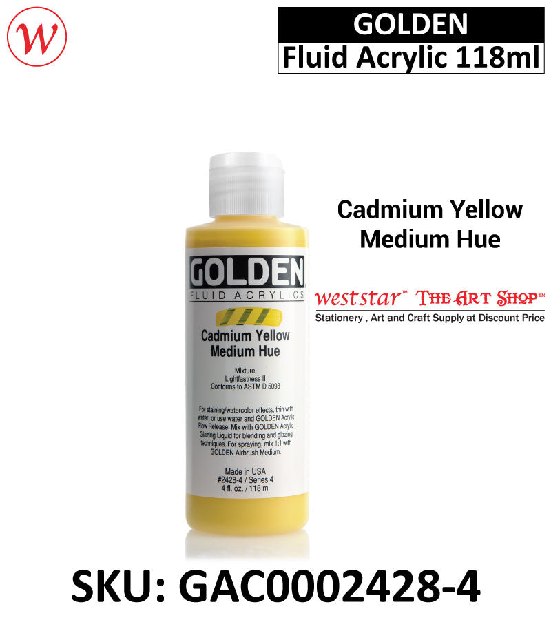 Golden Fluid Acrylic Color, Acrylic Paint | 118ml