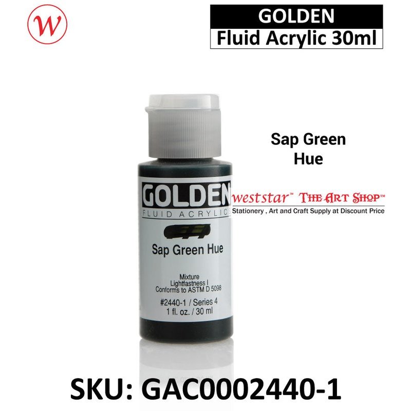 Golden Fluid Acrylic Color | 30ml