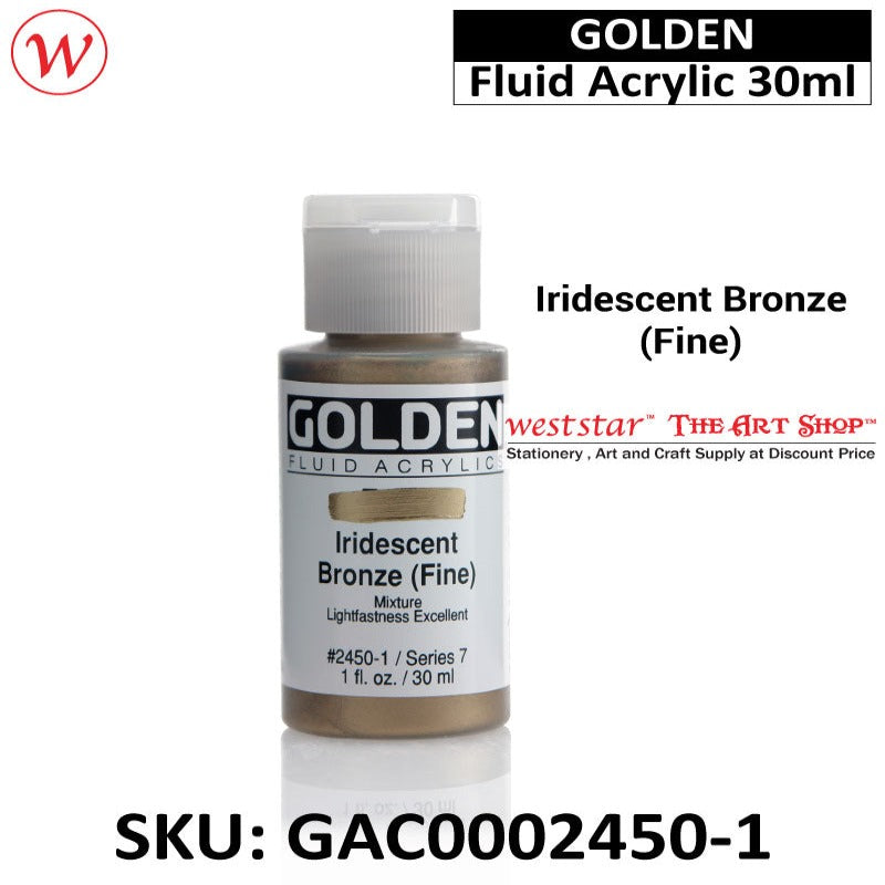 Golden Fluid Acrylic Color | 30ml