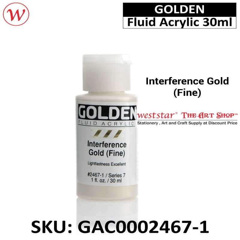Golden Fluid Acrylic Color | 30ml