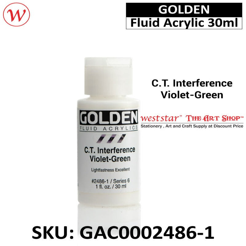 Golden Fluid Acrylic Color | 30ml