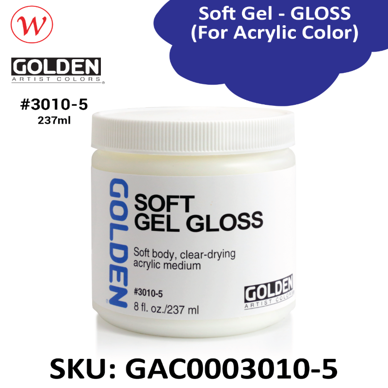 Golden Soft Gel - GLOSS | (For Acrylic Color)