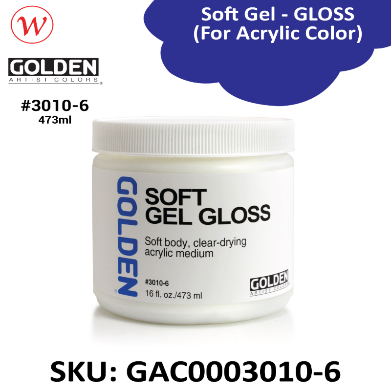 Golden Soft Gel - GLOSS | (For Acrylic Color)
