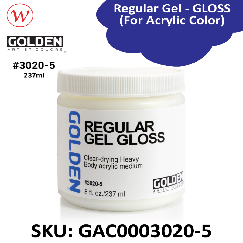 Golden Regular Gel - GLOSS | (For Acrylic Color)