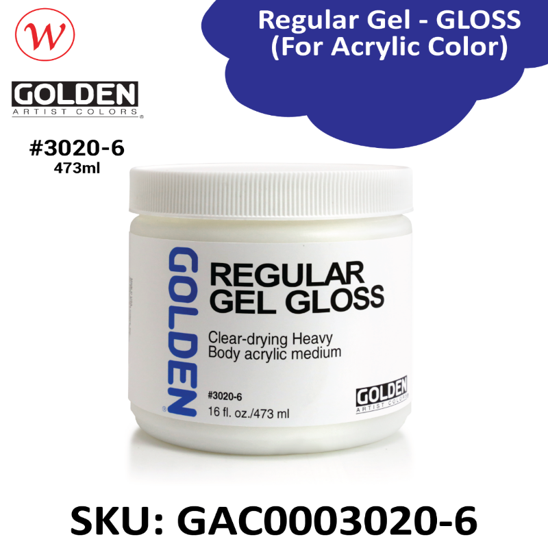 Golden Regular Gel - GLOSS | (For Acrylic Color)