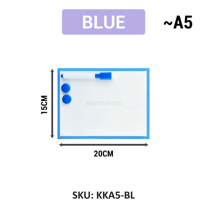 Writebest KIKI Magnetic Whiteboard A5, A4, A3