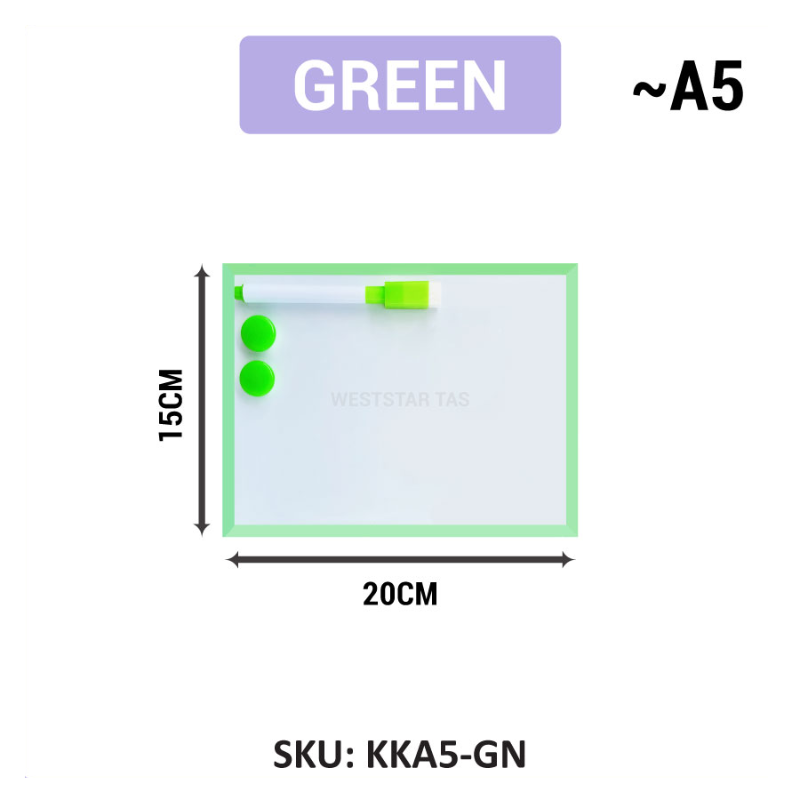 Writebest KIKI Magnetic Whiteboard A5, A4, A3