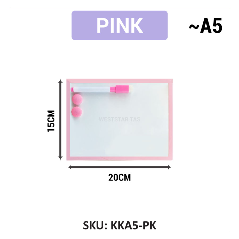 Writebest KIKI Magnetic Whiteboard A5, A4, A3