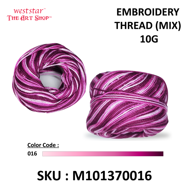 Embroidery Thread (MIX) 10G - ASSORTED COLOR
