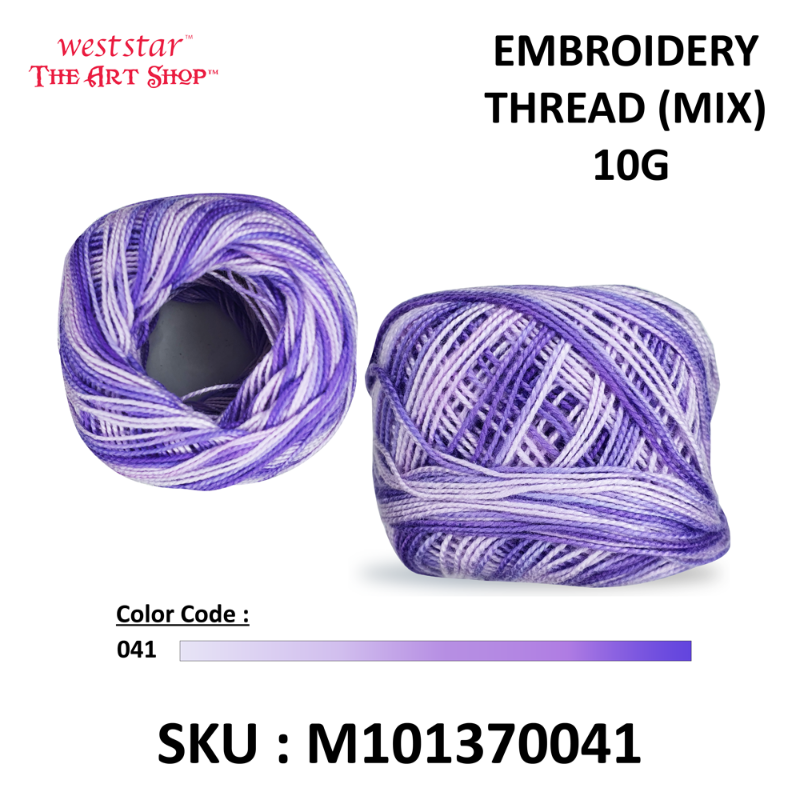 Embroidery Thread (MIX) 10G - ASSORTED COLOR