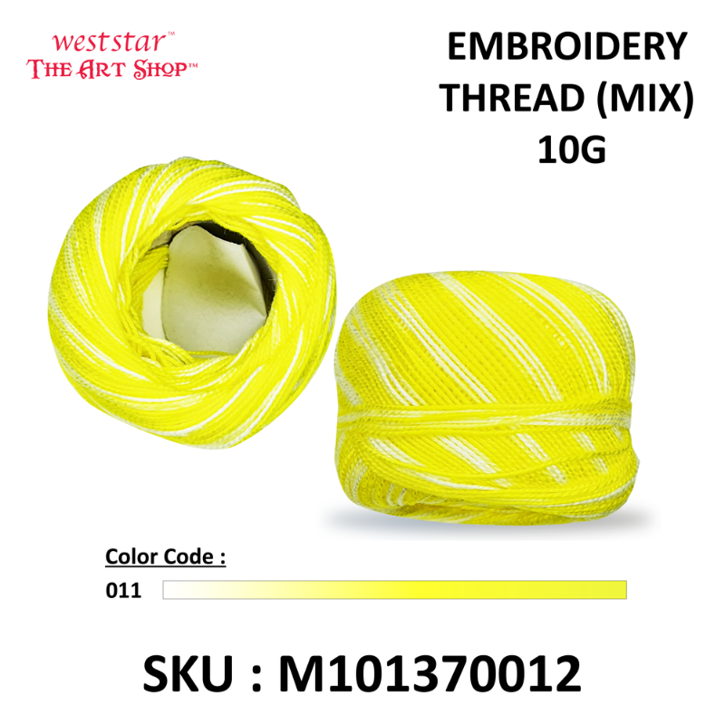 Embroidery Thread (MIX) 10G - ASSORTED COLOR