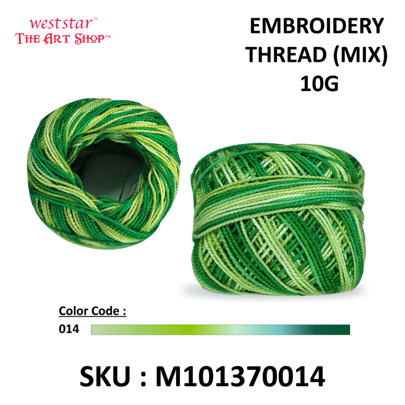Embroidery Thread (MIX) 10G - ASSORTED COLOR
