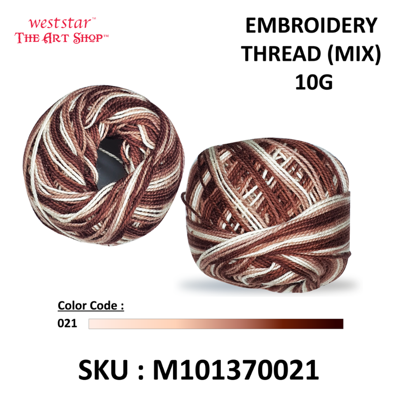 Embroidery Thread (MIX) 10G - ASSORTED COLOR
