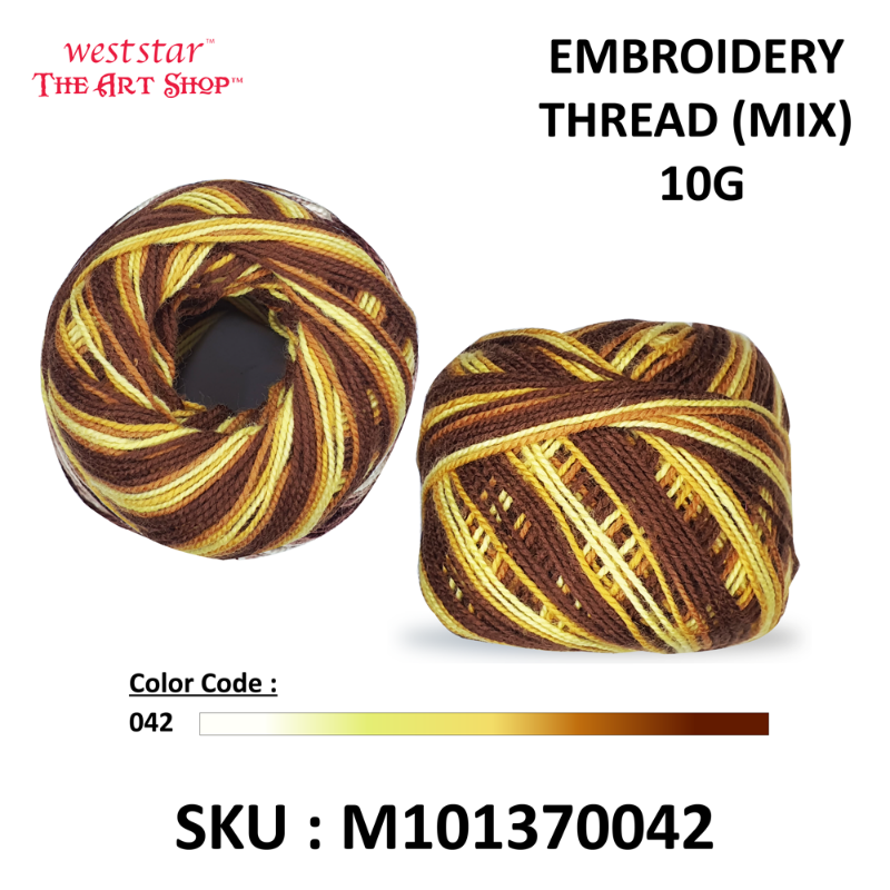 Embroidery Thread (MIX) 10G - ASSORTED COLOR