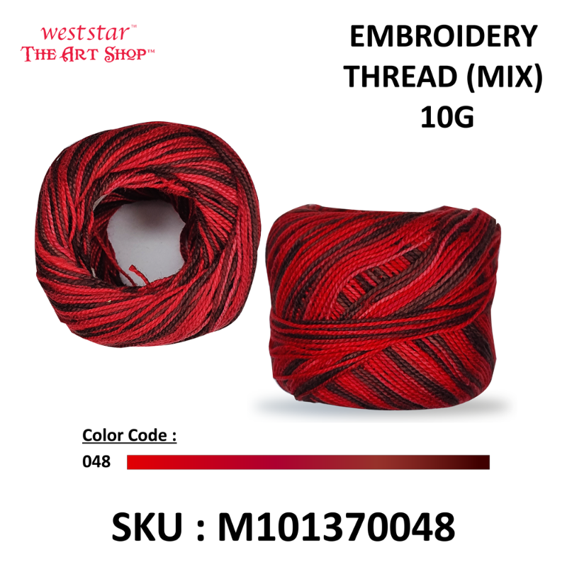 Embroidery Thread (MIX) 10G - ASSORTED COLOR