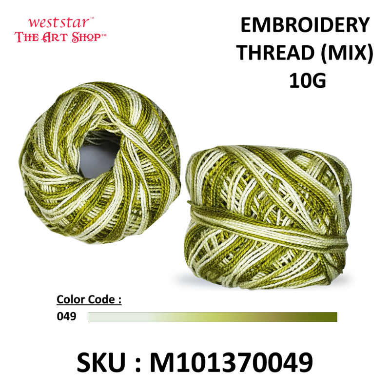 Embroidery Thread (MIX) 10G - ASSORTED COLOR