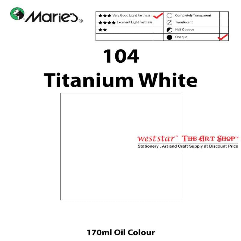 Marie's Oil Color, Oil Paint 170ml - SIngle Tube (>50 colors)