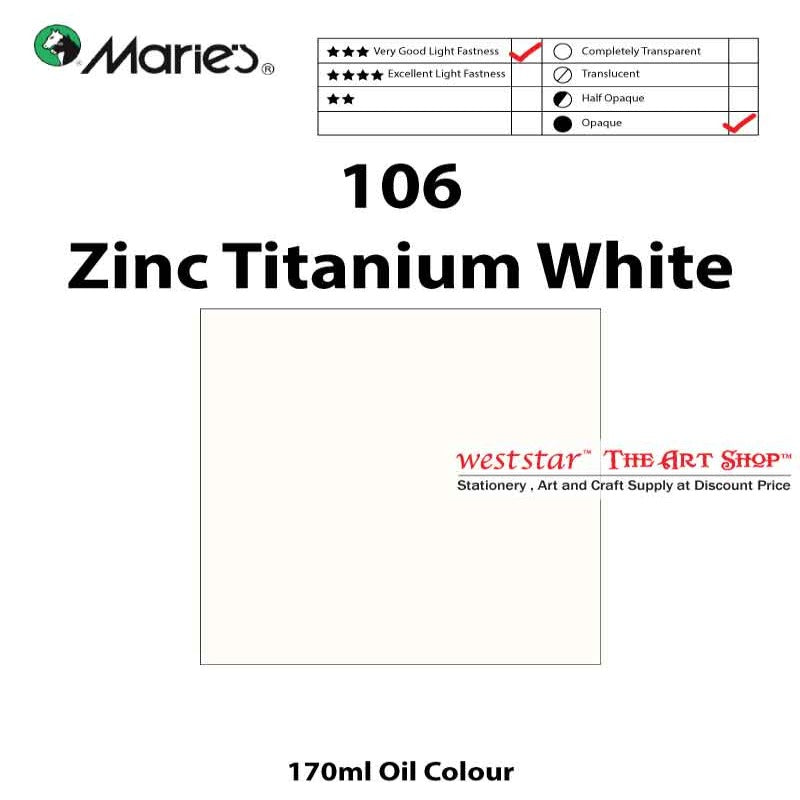 Marie's Oil Color, Oil Paint 170ml - SIngle Tube (>50 colors)