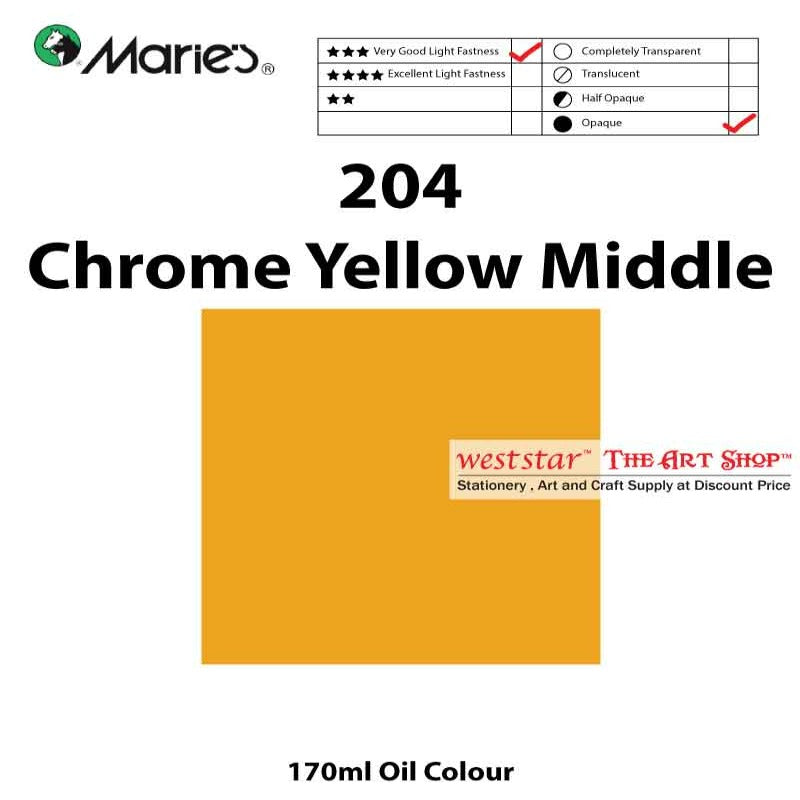 Marie's Oil Color, Oil Paint 170ml - SIngle Tube (>50 colors)